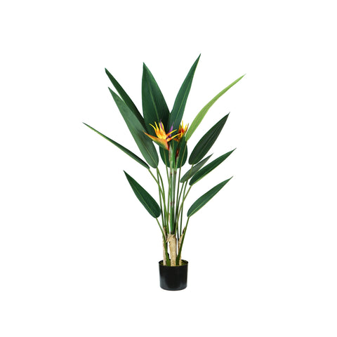 Pianta Ornamentale In Polietilene Con Foglie Realistiche 120cm