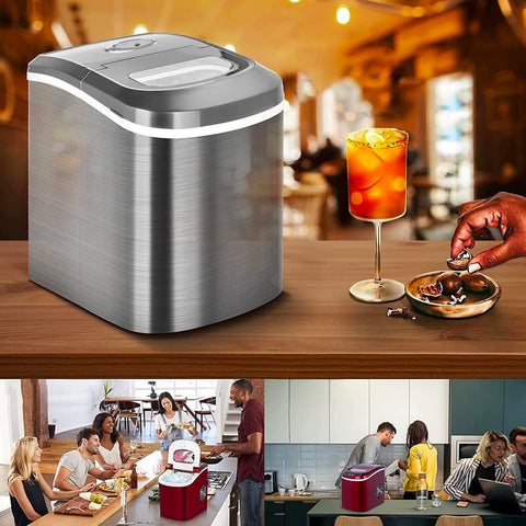 Macchina per Ghiaccio con Contenitore 2,2L 160W