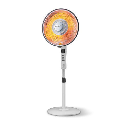 Stufa a Parabola Flux 1100W al Carbonio con Telecomando e Timer