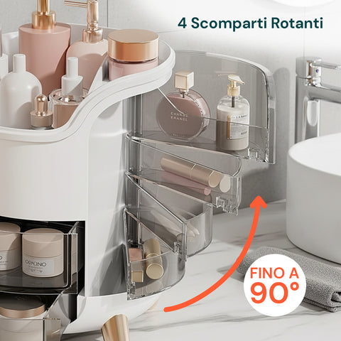 Organizer Make Up Inclinato a Gradini – Design Moderno e Funzionale in 2 Colorazioni