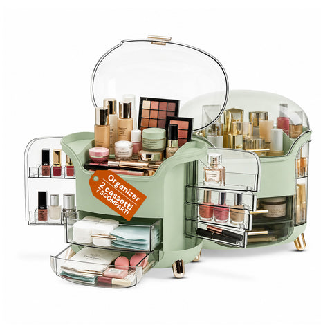 Organizer Make Up Inclinato a Gradini – Design Moderno e Funzionale in 2 Colorazioni