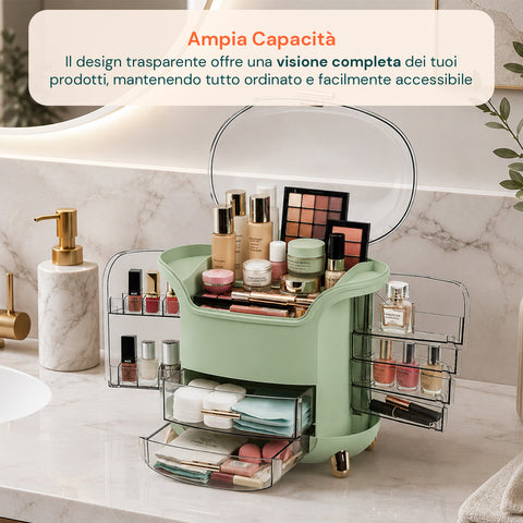 Organizer Make Up Inclinato a Gradini – Design Moderno e Funzionale in 2 Colorazioni