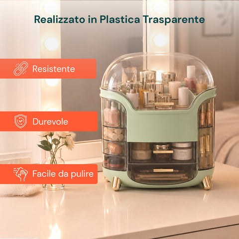 Organizer Make Up Inclinato a Gradini – Design Moderno e Funzionale in 2 Colorazioni
