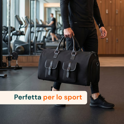 Borsa da Viaggio Oxford Impermeabile con Scomparto Scarpe e Multitasche