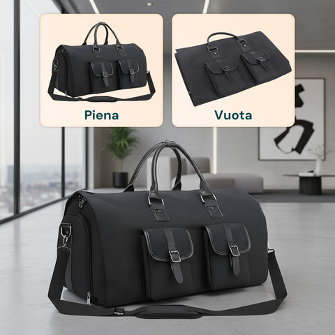 Borsa da Viaggio Oxford Impermeabile con Scomparto Scarpe e Multitasche