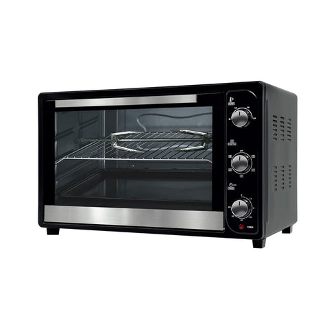 Forno Elettrico Ventilato 66 Litri 2200 Watt con Girarrosto e Accessori 5 Modalità di Cottura