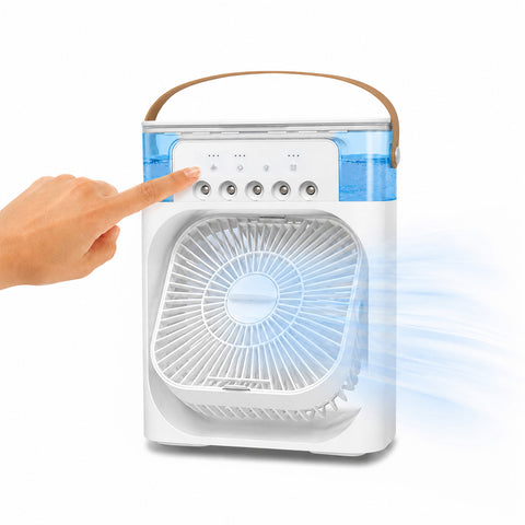 Ventilatore Portatile Ricaricabile Usb Nebulizzatore Serbatoio 600ml con Batteria Litio