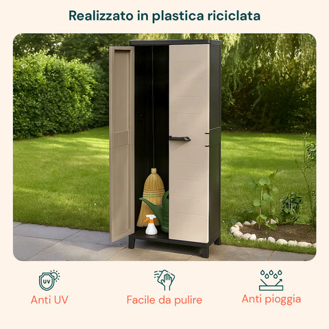 Mobile Portascope Salvaspazio in Plastica Riciclata 15 kg Portata