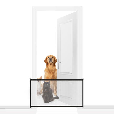 Barriera Protettiva per Animali – Rete 140x72 cm in Ferro con 4 Ganci Inclusi