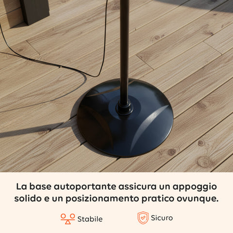 Stufa da Esterno Ignis 2000W Regolabile in Altezza e 3 Livelli di Riscaldamento