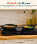 Piastra doppia a induzione Wintem versatilità in cucina con menu multifunzione per adattarsi a qualsiasi preparazione, dalla semplice bollitura alla rosolatura perfetta