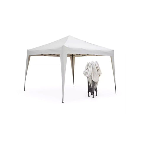 Gazebo Chiusura a Fisarmonica in Acciaio 3x3 Resistente per Giardino e Terrazzo