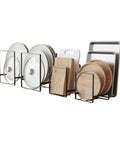 avilia home scolapiatti verticali salvaspazio set 4 pezzi in metallo 2 misure salvaspazio ean 8052879010972