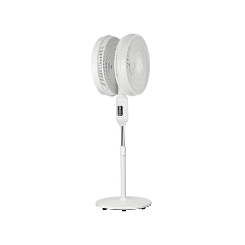 Ventilatore a Piantana 50W Doppia Esposizione, Altezza Regolabile con Display LED