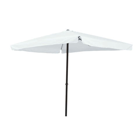 Ombrellone Quadrato 3x3m Bianco Poliestere 2,7h M