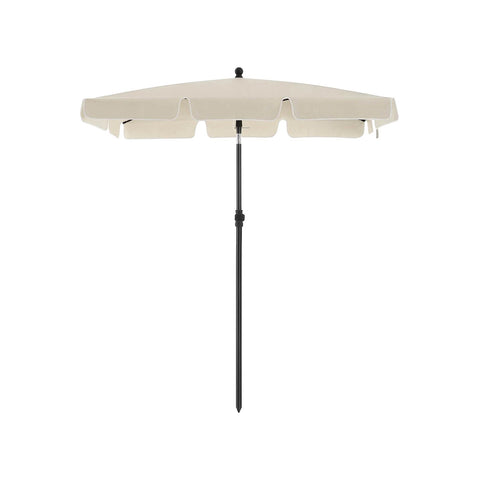Ombrellone Parasole Regolabile Da Giardino 200x130cm Crema