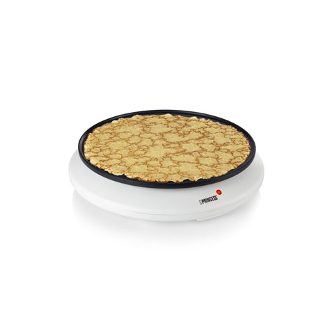 Crepiera Elettrica Antiaderente Con Spatola In Legno 30cm 1100w