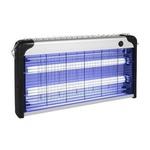 Lampada Insetticida Elettrica 30W Copertura 60m² con Vassoio Rimovibile,  Zanzariera UV LED 8700h Cavo 1 mt e Catena per Fissaggio