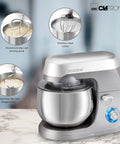 clatronic impastatrice con paraspruzzi titanio 1000w ean 4006160638714