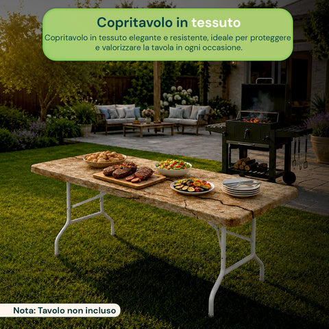 avilia home copritavolo in tessuto per tavoli da 180x75cm facile da posizionare e lavabile ean 8052879012600