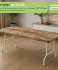 avilia home copritavolo in tessuto per tavoli da 180x75cm facile da posizionare e lavabile ean 8052879012600