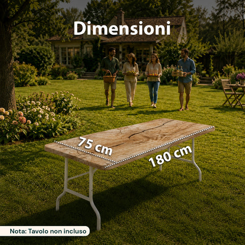 avilia home copritavolo in tessuto per tavoli da 180x75cm facile da posizionare e lavabile ean 8052879012600