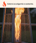 wintem stufa a gas da esterno a piramide con termostato regolabile 12kw ean 8052286432091