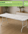 avilia home copritavolo in tessuto per tavoli da 180x75cm facile da posizionare e lavabile ean 8052879012600