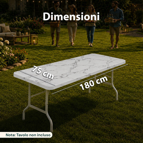 avilia home copritavolo in tessuto per tavoli da 180x75cm facile da posizionare e lavabile ean 8052879012600