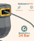 daimann tubo aria compressa 10m avvolgitore automatico con staffa da parete ean 8056590070246