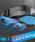 muhler robot aspirapolvere con controllo da remoto 1400pa 28w nero ean 3800139285449