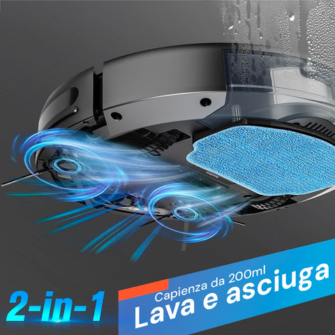 muhler robot aspirapolvere con controllo da remoto 1400pa 28w nero ean 3800139285449