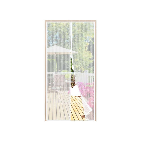Zanzariera con Chiusura Magnetica 240x140 cm per Porte, Balconi e Terrazzi