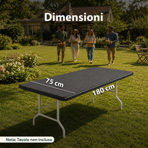 avilia home copritavolo in tessuto per tavoli da 180x75cm facile da posizionare e lavabile ean 8052879012600