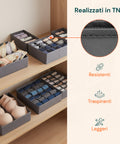 avilia home divisori cassetti set 8 organizer pieghevoli per armadio e como ean 8052879011108
