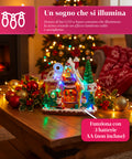 saint joy villaggio di natale animato northlight con luci led musica e albero rotante ean 8050043127457