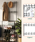 avilia home appendiabiti multiuso con 5 ripiani in tnt e 2 aste portabiti capienza 10 paia ean 8056819052909