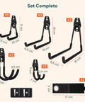 daimann kit 16 ganci da muro per officina o garage diverse misure e usi ean 8056590070307