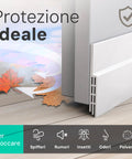 kombo base porta a spazzola adesiva 1m in pvc isolante termico rumori ean 8055384191730