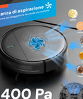 muhler robot aspirapolvere con controllo da remoto 1400pa 28w nero ean 3800139285449