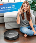 muhler robot aspirapolvere con controllo da remoto 1400pa 28w nero ean 3800139285449