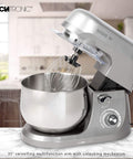 clatronic impastatrice con paraspruzzi titanio 1000w ean 4006160638714