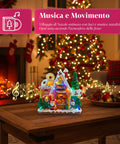 saint joy villaggio di natale animato northlight con luci led musica e albero rotante ean 8050043127457