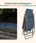 zendea sdraio da esterno richiudibile idrorepellente con struttura in acciaio ean 8015361455903