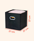avilia set 6 cestini pieghevoli salvaspazio con maniglie in plastica 27x27x27 cm ean 8056819052732