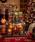 saint joy casa di babbo natale animata luci led musica e movimento ean 8050043127365