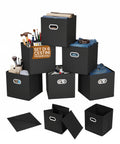 avilia set 6 cestini pieghevoli salvaspazio con maniglie in plastica 27x27x27 cm ean 8056819052732