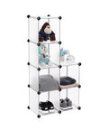 Libreria a Cubi Componibili 6 Ripiani 30x30x30cm per Casa Studio Ufficio. EAN 8056819050219.