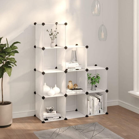 Libreria a Cubi Componibili 6 Ripiani 30x30x30cm per Casa Studio Ufficio. EAN 8056819050219.