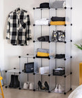 Libreria a Cubi Componibili 6 Ripiani 30x30x30cm per Casa Studio Ufficio. EAN 8056819050219.